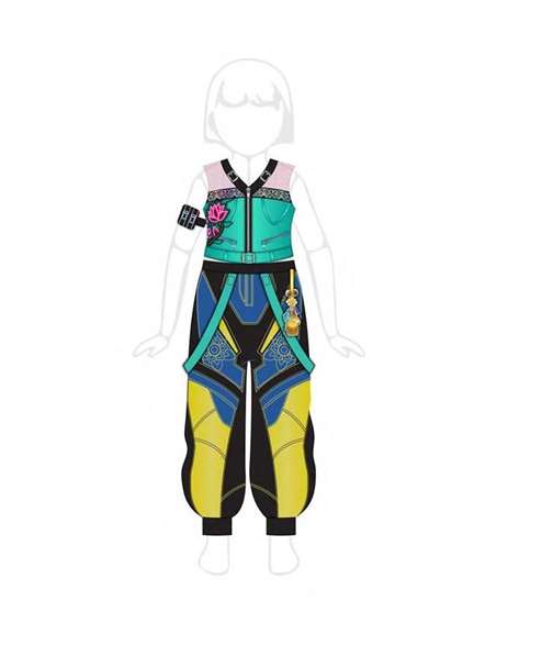Rubies Déguisement Kpop Zoey Classic 9-10 ans 134-140 cm pour fille, costume complet