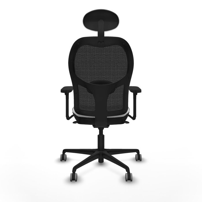 Piqueras y Crespo 3D036G1 Chaise de Bureau avec Appui-tête Blanc