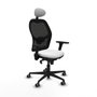 Piqueras y Crespo 3D036G1 Chaise de Bureau avec Appui-tête Blanc