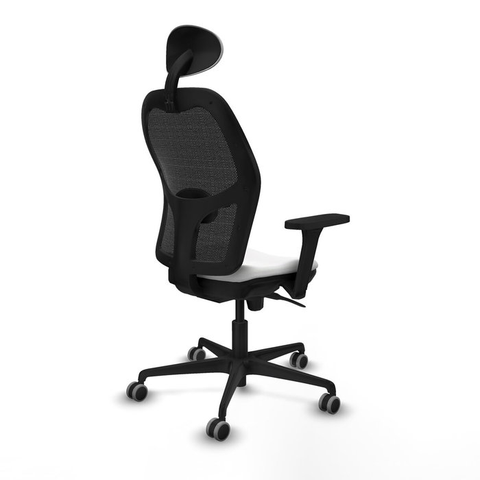 Piqueras y Crespo 3D036G1 Chaise de Bureau avec Appui-tête Blanc