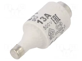 ETI POLAM Fusible céramique DII 13A 500VAC gG