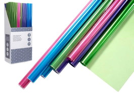 Arte Regal Rouleau Bioflor Translucide 70 x 150 cm, Polypropylène, Couleurs Assorties Envoi Aléatoire (Set de 75)