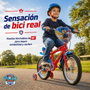 Toimsa Bicicleta Paw Patrol 16" - Vélo pour enfant garçon fille 4 ans et plus - Roues 16 pouces - Matériau acier