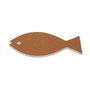 Dessous de plat Versa Bleu Liège Céramique Poisson 14 x 0,7 x 20 cm
