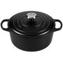 Le Creuset Signature Roaster rond 24cm noir mat