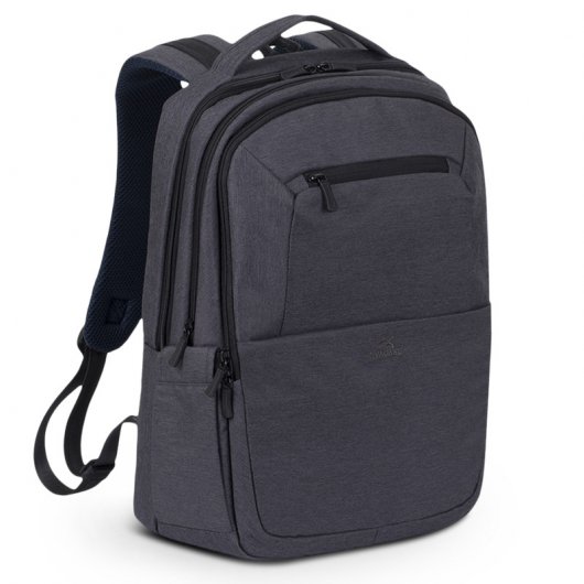 Rivacase 7765 Suzuka Mochila pour Ordinateur Portable 16 Pouces, Imperméable, Polyester, Noir