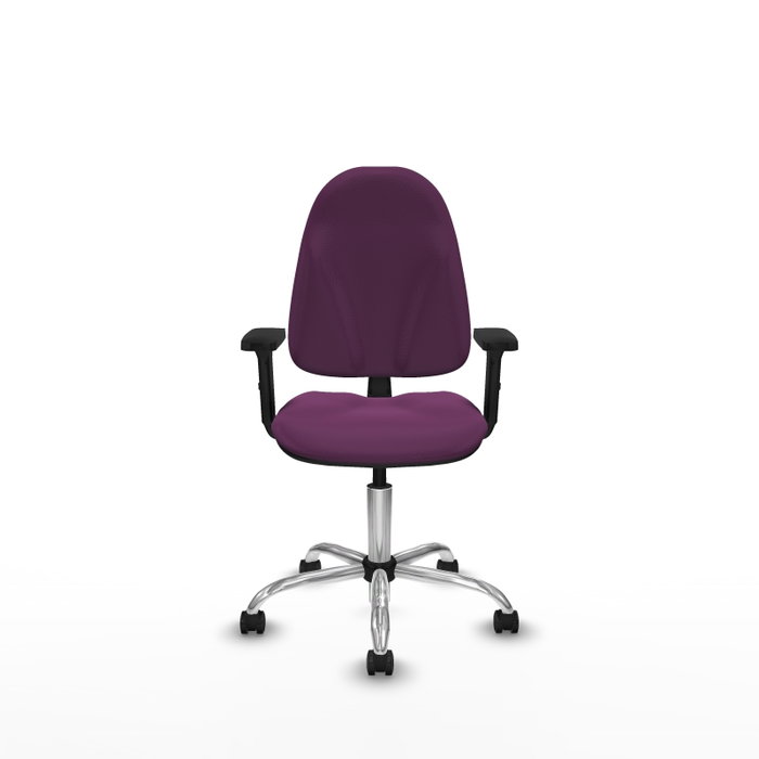 PIQUERAS Y CRESPO Chaise de bureau Algarra en similicuir violet
