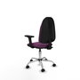 PIQUERAS Y CRESPO Chaise de bureau Algarra en similicuir violet