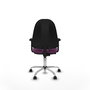PIQUERAS Y CRESPO Chaise de bureau Algarra en similicuir violet