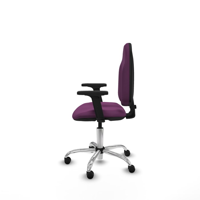 PIQUERAS Y CRESPO Chaise de bureau Algarra en similicuir violet