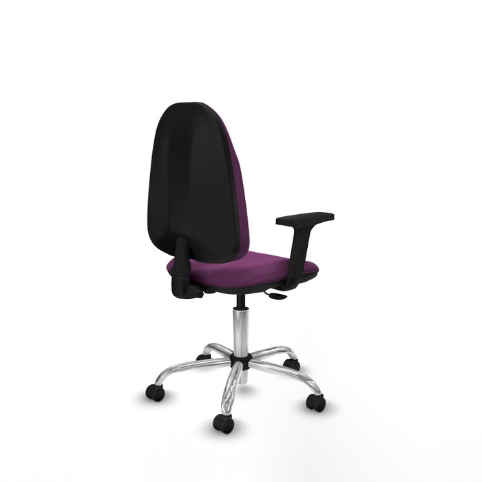 PIQUERAS Y CRESPO Chaise de bureau Algarra en similicuir violet