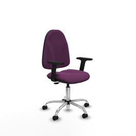 PIQUERAS Y CRESPO Chaise de bureau Algarra en similicuir violet