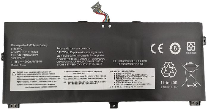 CoreParts Batterie pour Lenovo 48.51Wh 11.55V 4200mAh CoreParts Batterie pour Lenovo 48.51Wh 11.55V 4200mAh