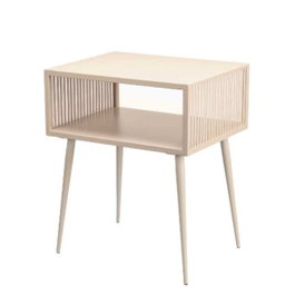 GIFTDECOR Table auxiliaire rectangulaire Beige