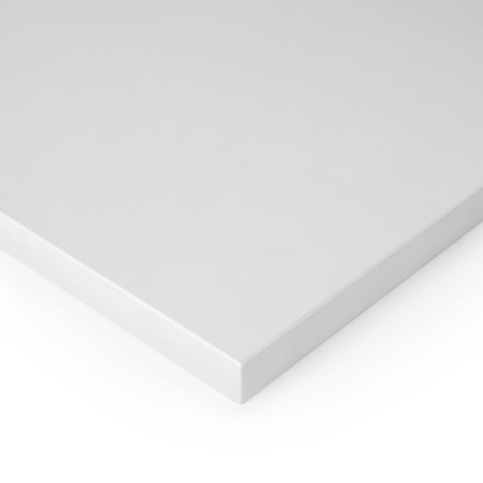 Emuca Plateaux de table, 900x500, Peint en blanc, Bois
