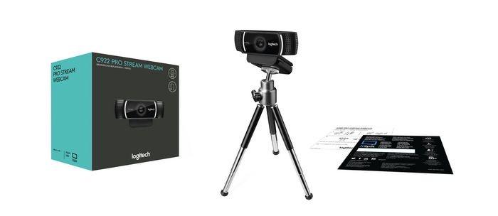 Logitech C922 Pro Webcam Full HD 1080p pour Streaming avec Double Micro et Trépied Réglable Logitech C922 Pro Webcam Full HD 1080p pour Streaming avec Double Micro et Trépied Réglable