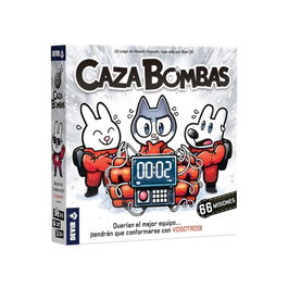 Devir Jeu de société Caza Bombas - Jeu coopératif de déduction pour 2 à 5 joueurs dès 12 ans - 66 missions - Durée 30 min
