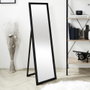 Home Deco Factory Miroir sur pied noir 35x124 cm