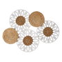 BigBuy Home Décoration murale Blanc Naturel 87 x 3,5 x 68 cm