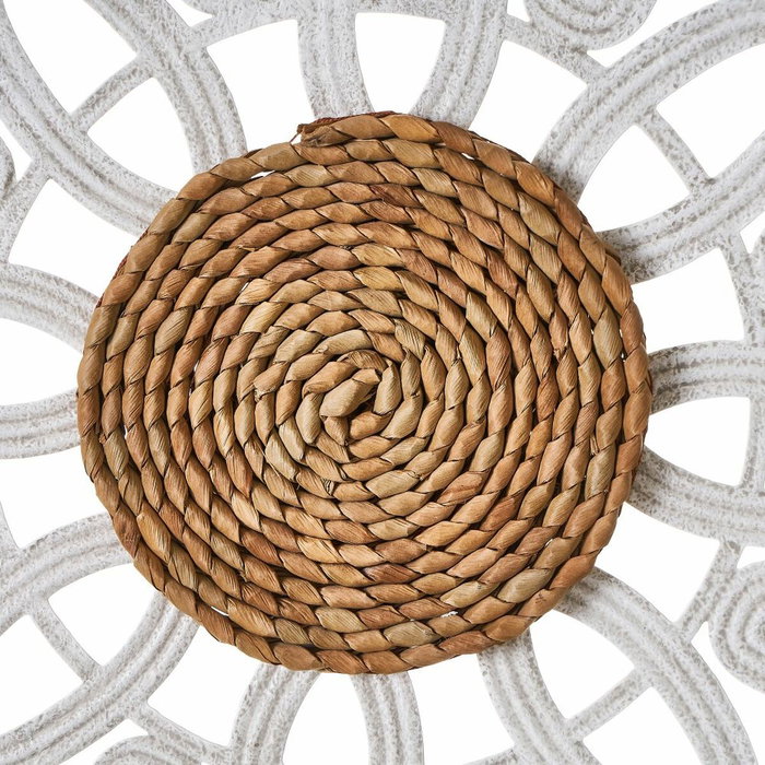 BigBuy Home Décoration murale Blanc Naturel 87 x 3,5 x 68 cm BigBuy Home Décoration murale Blanc Naturel 87 x 3,5 x 68 cm