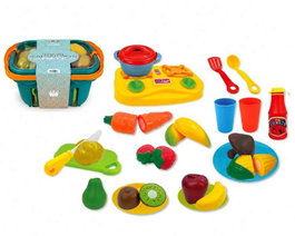 Jugatoys Panier de fruits et légumes avec accessoires