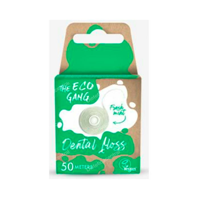 THE ECO GANG Hilo Dental Menta - Fil dentaire ciré à la menthe - 50 mètres - Développé par dentistes - Végan THE ECO GANG Hilo Dental Menta - Fil dentaire ciré à la menthe - 50 mètres - Développé par dentistes - Végan