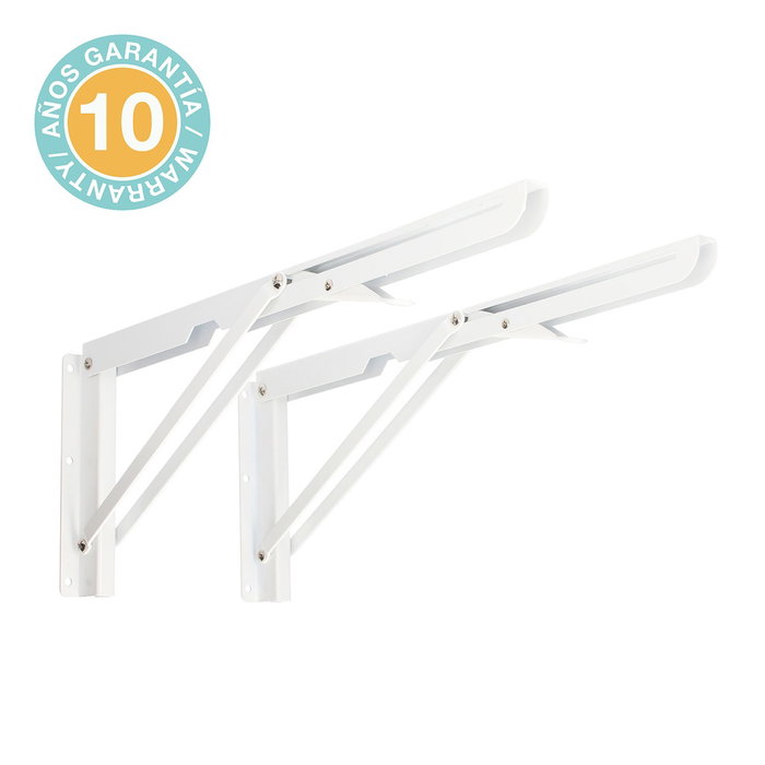 Holmios Équerres pour étagère pliables / rabattables