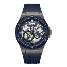 Kenneth Cole KCWGZ0063903 avec bracelet bleu et boîtier gris