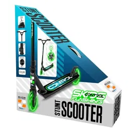 Stamp Trottinette Freestyle JB248001L pour Enfant - Roues Lumineuses, Cadre Aluminium, Frein Arrière, Guidon BMX - 5 Ans et Plus, 50 kg Max