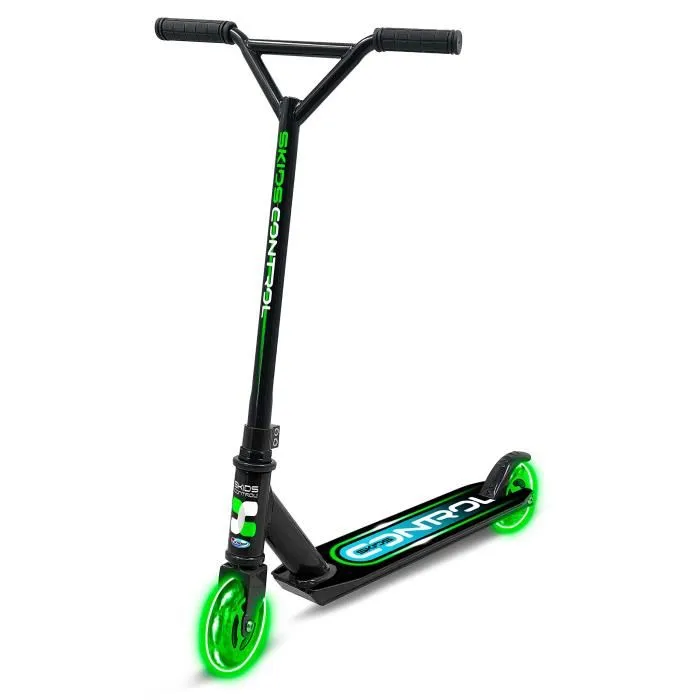 Stamp Trottinette Freestyle JB248001L pour Enfant - Roues Lumineuses, Cadre Aluminium, Frein Arrière, Guidon BMX - 5 Ans et Plus, 50 kg Max