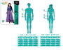 Déguisement Princesse de Conte Morado Robe Longue Femme XS-S