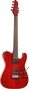 EKO Tero 800 Musa Guitare Électrique Red Flamed - 6 Cordes avec Corps en Aulne Massif et Touche en Érable Torréfié