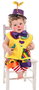 Creaciones Llopis Costume de bébé clown Love Taille 0-12 mois en espagnol et anglais