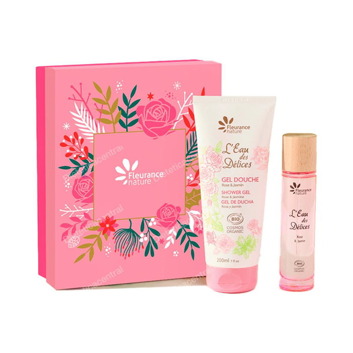 Fleurance Nature Coffret Rosa y Jazmín avec Parfum et Gel Douche Fleurance Nature Coffret Rosa y Jazmín avec Parfum et Gel Douche