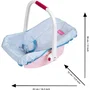 Klein - Porte-poupée rigide Princess Coralie - Pour poupées 35-45 cm - Poignée 3 positions - Coloris Rose ou Bleu aléatoire