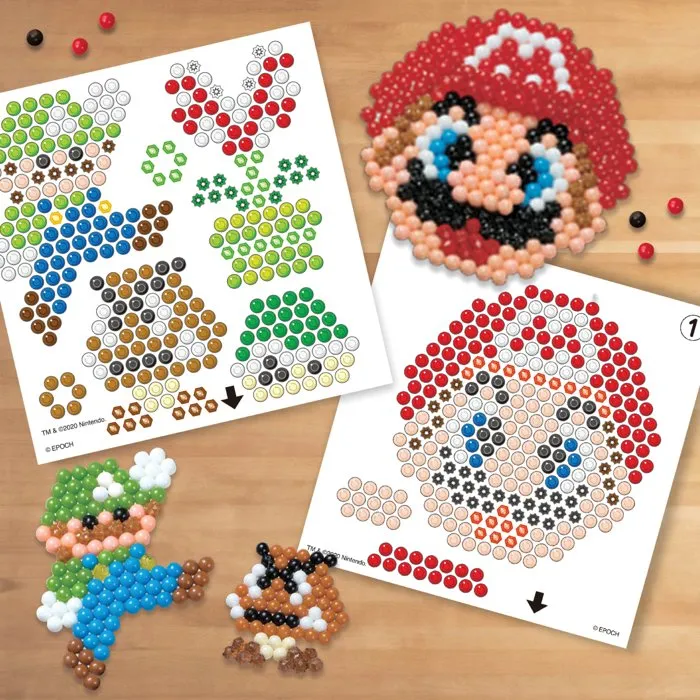 Aquabeads La box Super Mario - 31774 - Créez vos héros Nintendo avec perles à eau Aquabeads La box Super Mario - 31774 - Créez vos héros Nintendo avec perles à eau