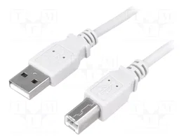 LOGILINK Câble USB 2.0 USB A vers USB B, 5m, gris