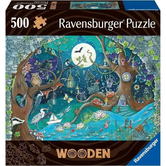 Ravensburger 17516 Puzzle en bois 500 pièces Forêt fantastique avec 40 figurines en bois (whimsies) - Qualité premium pour adultes et enfants à partir de 14 ans Ravensburger 17516 Puzzle en bois 500 pièces Forêt fantastique avec 40 figurines en bois (whimsies) - Qualité premium pour adultes et enfants à partir de 14 ans