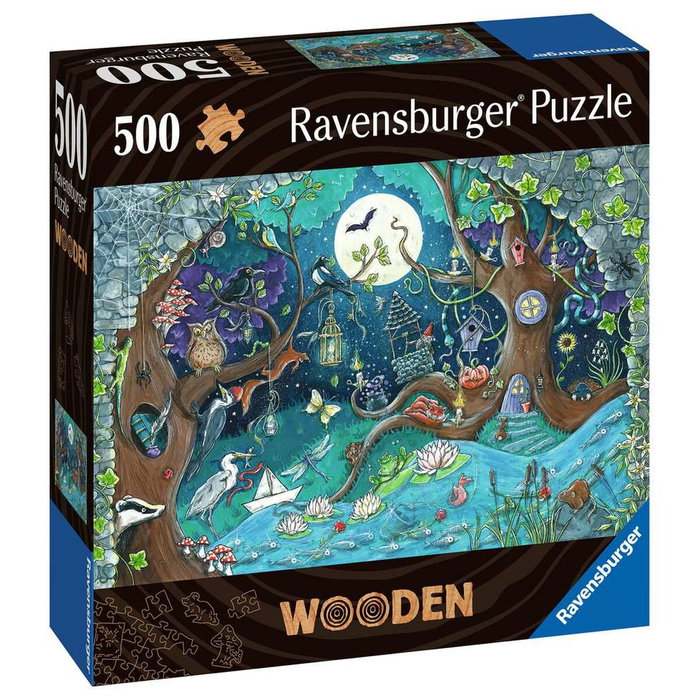 Ravensburger Puzzle en bois Forêt fantastique, 500 pièces avec 40 figurines en bois (whimsies) đeme haute qualité premium