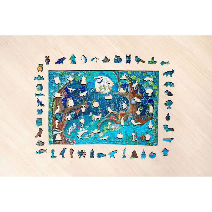 Ravensburger Puzzle en bois Forêt fantastique, 500 pièces avec 40 figurines en bois (whimsies) đeme haute qualité premium