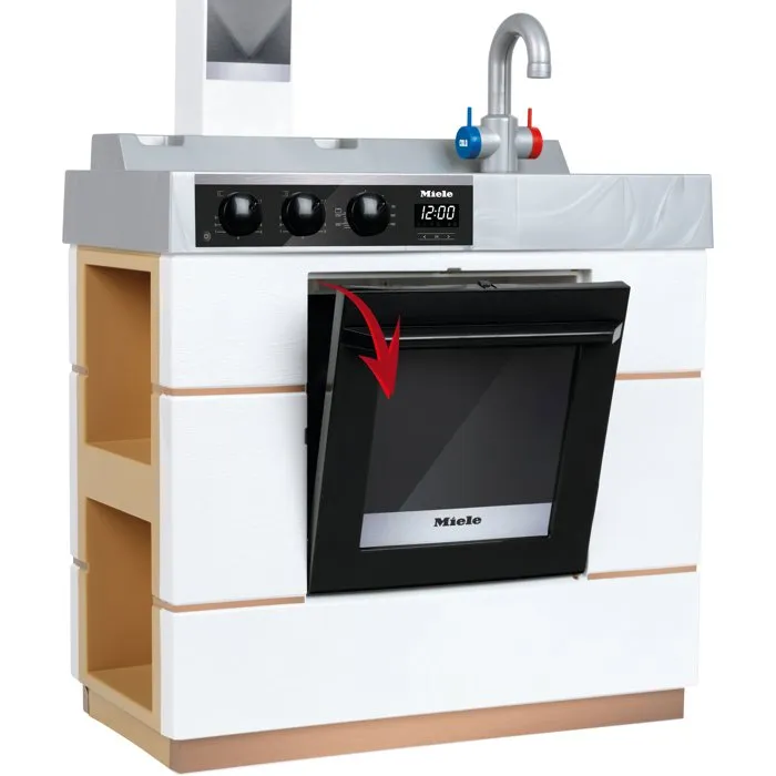 Klein - Ilot de cuisine jouet Miele KLEIN 9078 Salt & Pepper - 20 accessoires - Four, évier, distributeur - Jouable des deux côtés - À partir de 3 ans Klein - Ilot de cuisine jouet Miele KLEIN 9078 Salt & Pepper - 20 accessoires - Four, évier, distributeur - Jouable des deux côtés - À partir de 3 ans