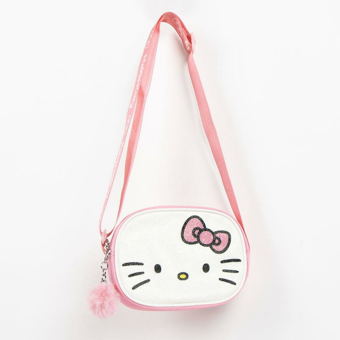 Sac à Bandoulière Hello Kitty Rose 14,5 x 10,5 x 4,0 cm Sac à Bandoulière Hello Kitty Rose 14,5 x 10,5 x 4,0 cm