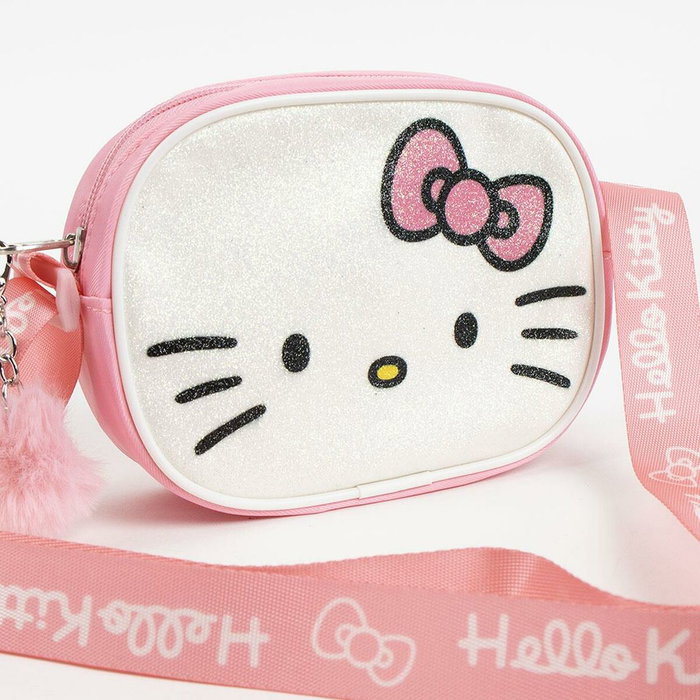 Sac à Bandoulière Hello Kitty Rose 14,5 x 10,5 x 4,0 cm Sac à Bandoulière Hello Kitty Rose 14,5 x 10,5 x 4,0 cm