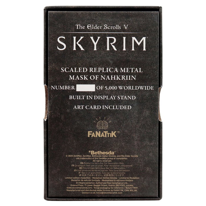 FaNaTtik Réplique Skyrim Nahkriin Dragon Priest Mask Limited Edition FaNaTtik Réplique Skyrim Nahkriin Dragon Priest Mask Limited Edition