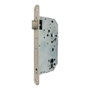 Micel CRE06 Serrure à mortaiser en acier nickel satiné, 50/85 mm, pour pêne réversible, canto rond