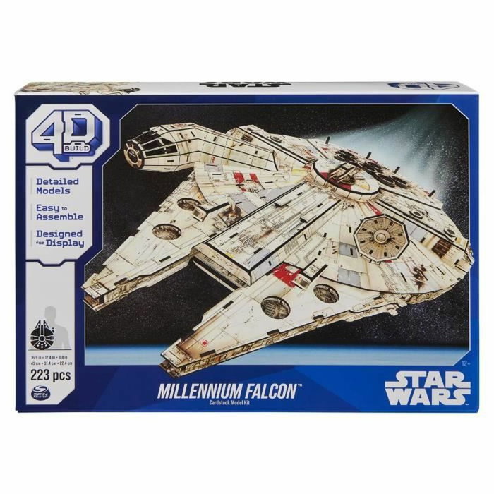 Spin Master Star Wars - Faucon Millenium - Maquette 4D à construire - 48 cm