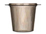 Leknes Seau à Champagne Rayures Grises 2,2L Plastique Transparent 21x17x16cm (Set de 12)