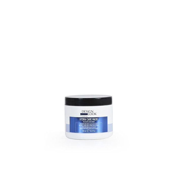 Design Look Masque Hydratant Capillaire Hidra Care à l'Huile de Macadamia et d'Argan, pour Cheveux Secs et Frisés, 500 ml Design Look Masque Hydratant Capillaire Hidra Care à l'Huile de Macadamia et d'Argan, pour Cheveux Secs et Frisés, 500 ml