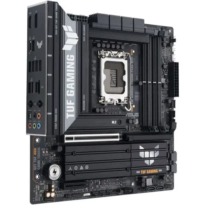 ASUS TUF GAMING B860M-PLUS WiFi - Carte mère micro-ATX Intel B860 LGA 1851 pour Core Ultra (Série 2), Wi-Fi 7, 2.5 GbE, DDR5, M.2 ASUS TUF GAMING B860M-PLUS WiFi - Carte mère micro-ATX Intel B860 LGA 1851 pour Core Ultra (Série 2), Wi-Fi 7, 2.5 GbE, DDR5, M.2