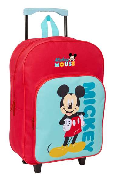 Safta - Valise à roulettes pour enfant Mickey Mouse 32 x 42 x 14 cm, à partir de 3 ans Safta - Valise à roulettes pour enfant Mickey Mouse 32 x 42 x 14 cm, à partir de 3 ans